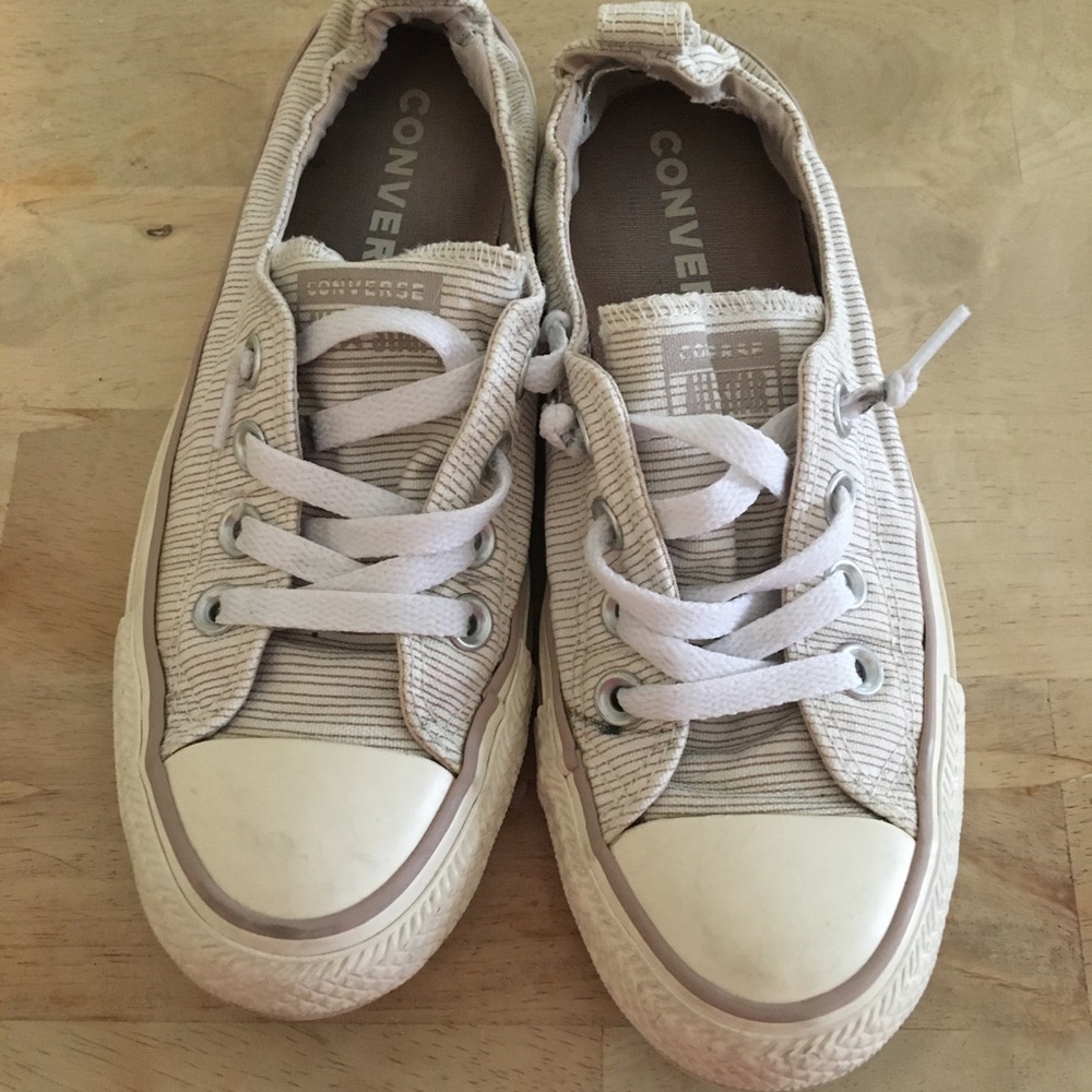 Converse Shoreline Pink and White Stripes